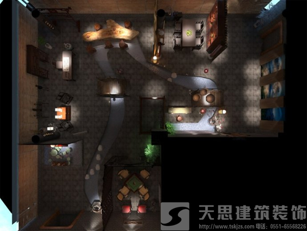 雅致茶葉店裝潢設(shè)計體現(xiàn)文化蘊涵